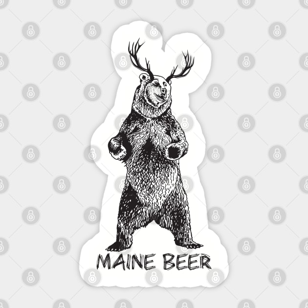 Wicked Decent Maine BEER Sticker by wickeddecent